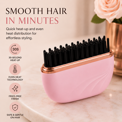 Wireless Hair Straightening Comb